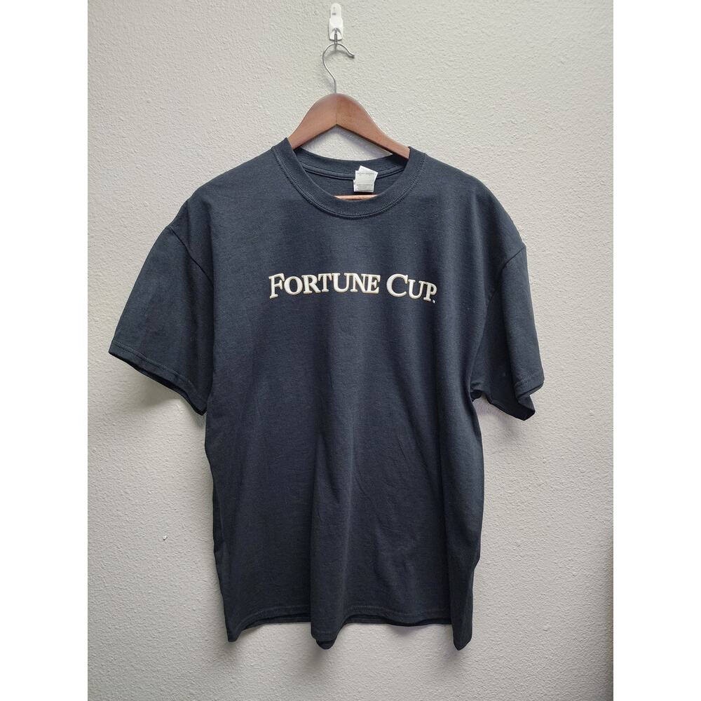 Konami Fortune Cup Tee Xl Black Crest Logo Gaming Video Game Promo View 2